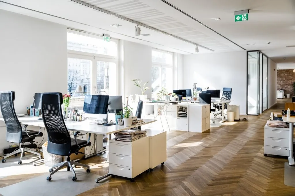 Open-Plan Office Workspace